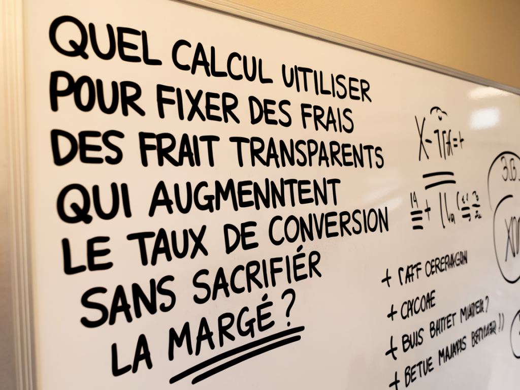 Quel calcul utiliser pour fixer des frais de port transparents qui augmentent le taux de conversion sans sacrifier la marge