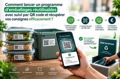 Comment lancer un programme d'emballages réutilisables avec suivi par qr code et récupérer vos consignes efficacement