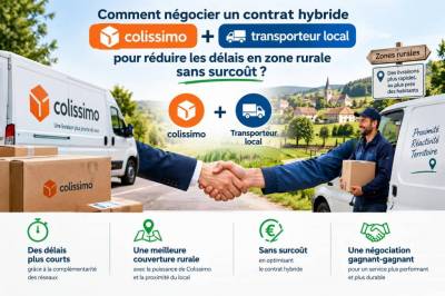 Comment négocier un contrat hybride colissimo + transporteur local pour réduire les délais en zone rurale sans surcoût